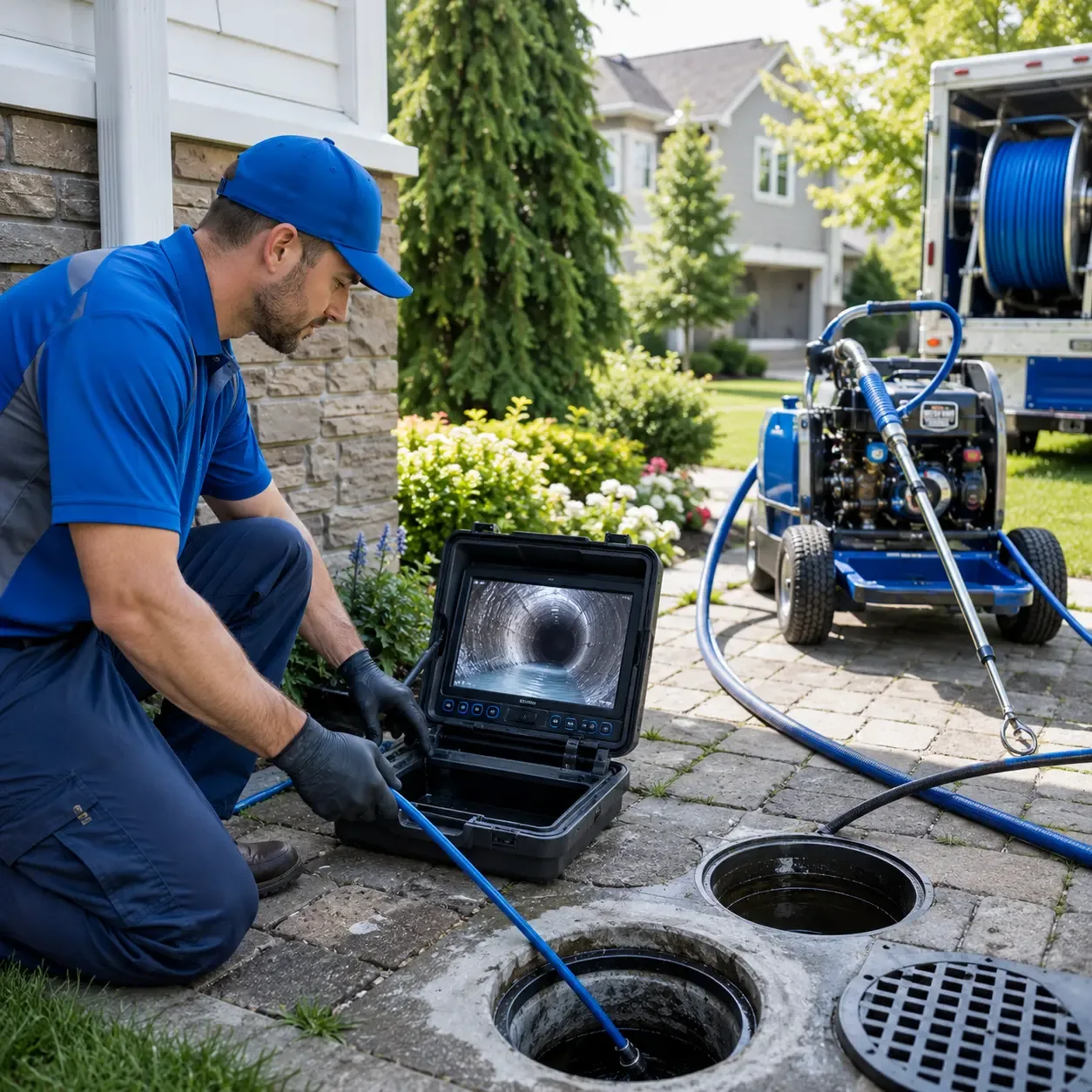 Outdoor drain cleaning professionals serving Pella, IA