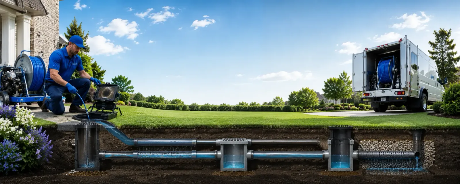 Outdoor drain cleaning information for Pella, IA